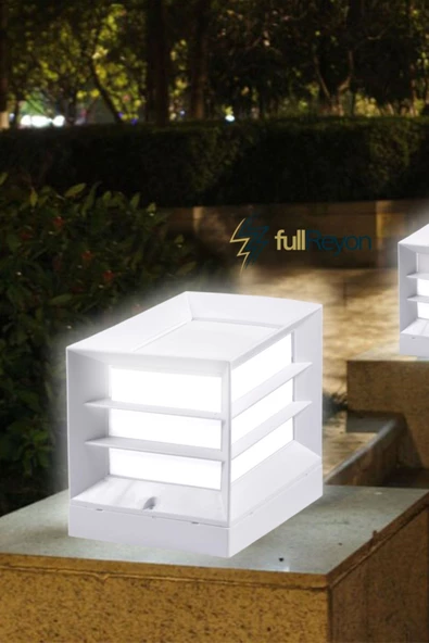 Panjurlu Kare Küp Bahçe Aydınlatma Armatürü Set Üstü Aplik ürün görseli