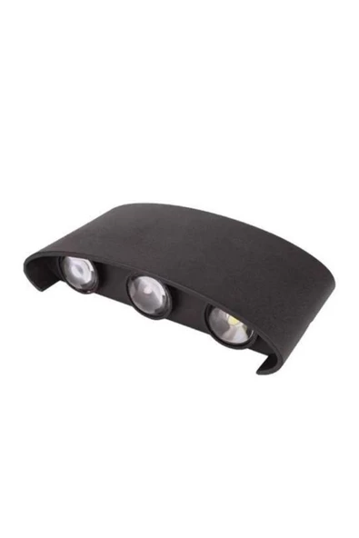 6 Watt Siyah Kasa Gün Işığı Dış Mekan Çift Yönlü Modern Led Aplik ( Ip65 ) - 3