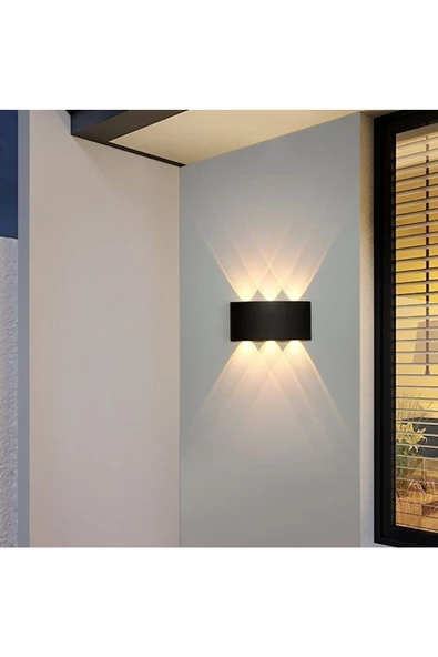 5 Adet 10 Watt Gün Işığı Ledli Işık Süzmeli Dekoratif Led Aplik Salon Balkon Ünite Üstü Aplik - 4
