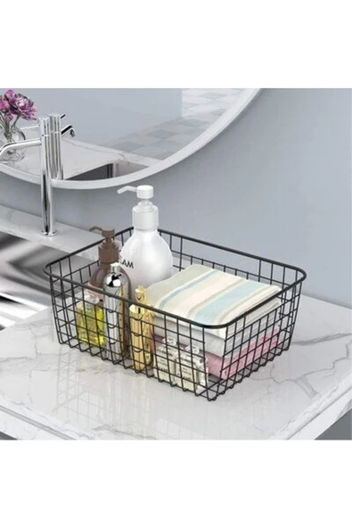 2 Adet Dolap Içi Organizer Banyo Mutfak Oyuncak Makyaj Sepeti - 2