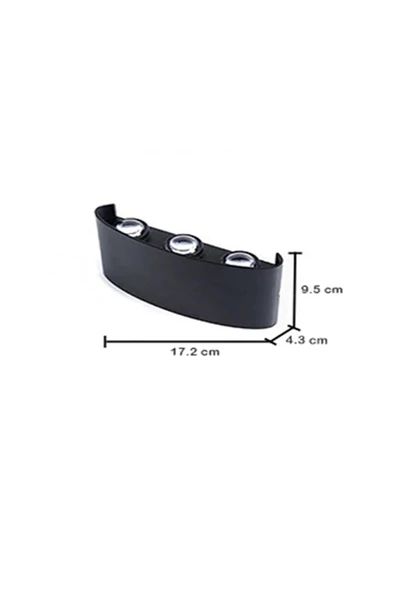 Uranüs Eskitme Kasa Amber Işık Ledli Dekoratif Işık Süzmeli Iç Dış Mekan Modern Aplik - 7
