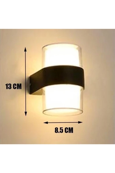 10 Watt Günışığı Ledli Dış Mekan, Bahçe, Balkon, Teras, Kamelya, Veranda Apliği, Dekoratif Led Aplik - 3