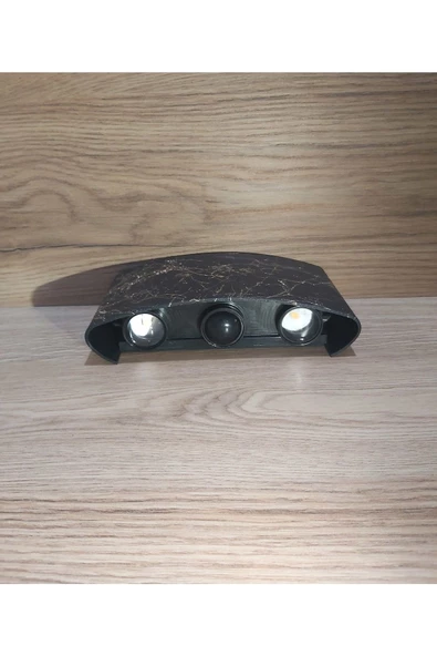 U2 Uranüs Mermer Desen Kasa 10 Watt Gün Işığı Ledli Dekoratif Çift Yönlü Iç - Dış Mekan Aplik - 3