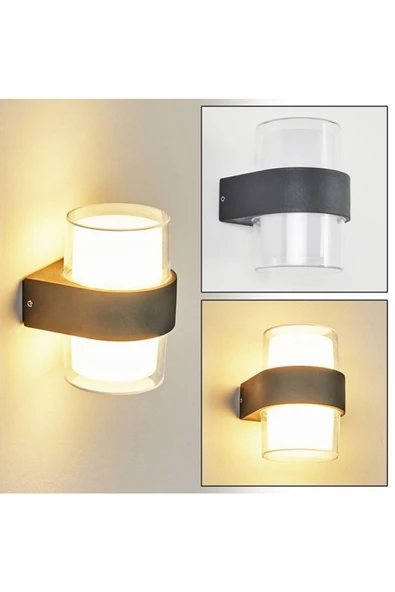 10 Watt Günışığı Ledli Dış Mekan, Bahçe, Balkon, Teras, Kamelya, Veranda Apliği, Dekoratif Led Aplik