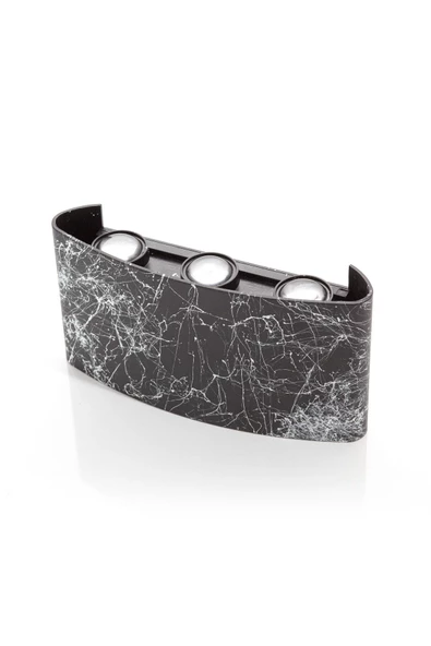 Uranüs Mermer Desen Kasa Mavi Işık Ledli Dekoratif Işık Süzmeli Iç Dış Mekan Modern Aplik - 4