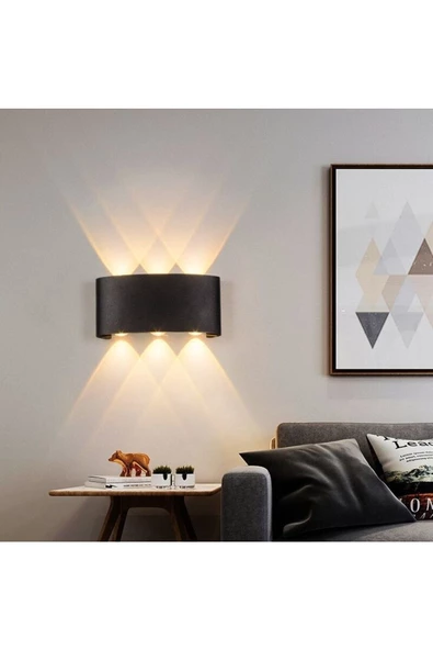 5 Adet 10 Watt Gün Işığı Ledli Işık Süzmeli Dekoratif Led Aplik Salon Balkon Ünite Üstü Aplik - 3