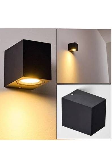 7 Watt Gün Işığı Ledli Dekoratif Tek Yönlü Iç Ve Dış Mekan Duvar Apliği - Resim 4