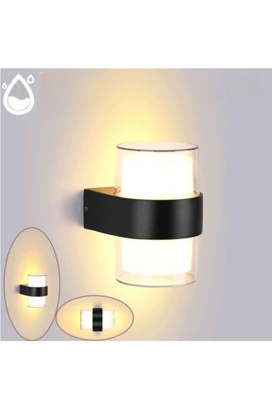 10 Watt Günışığı Ledli Dış Mekan, Bahçe, Balkon, Teras, Kamelya, Veranda Apliği, Dekoratif Led Aplik - 2