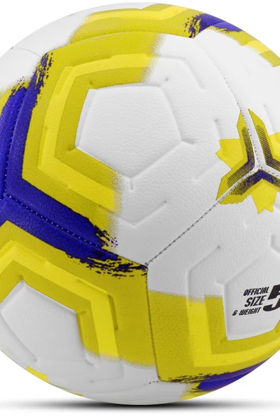 Telvesse Orijinal Futbol Topu Premiera Sert Zemin Halı Saha Futbol Topu Hibrit Sarı No:5 - 7