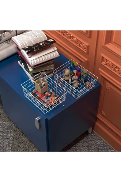 3 Adet Dolap Içi Organizer Banyo Mutfak Oyuncak Makyaj Sepeti Düzenleyici Toparlayıcı Sepet - 3