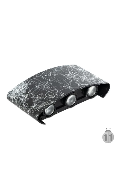 Uranüs Mermer Desen Kasa Mavi Işık Ledli Dekoratif Işık Süzmeli Iç Dış Mekan Modern Aplik - 5