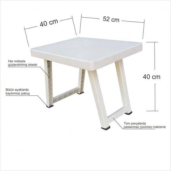 Küçük Kamp Kampçı Balıkçı Piknik Piknikçi Mangalcı Açılır Kapanır Koltukaltı Şezlong Masası Sehpası - 2