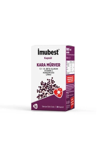 İmubest STD İmubest Kara Mürver 30 Kapsül ( TEKLİDİR )