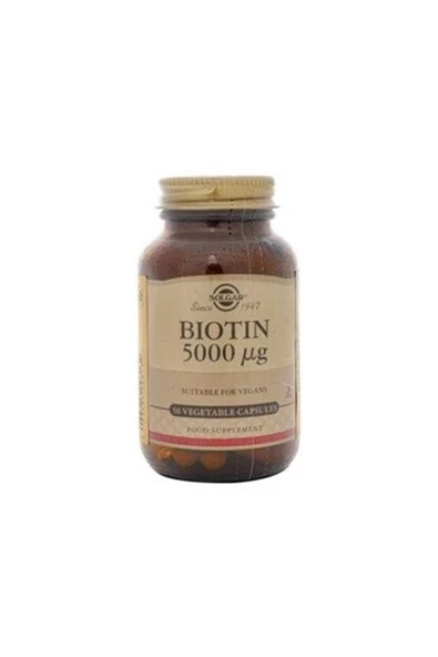 Rodrigo Solgar Biotin 5000 Mcg 50 Kapsül