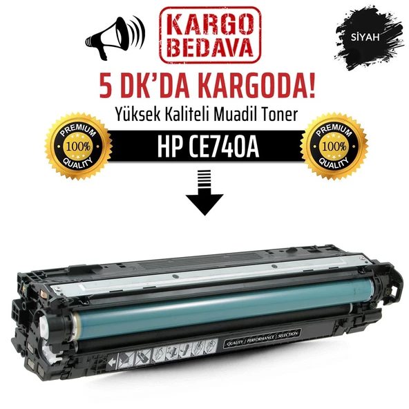 HP CE740A / 307A Siyah Muadil Toner /WB/307A/CP5220/CP5225/CP5225N/CP52