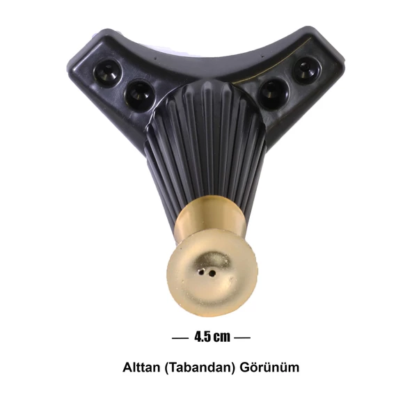 Mobilya Kanepe Masa Sehpa Ayağı Baza Ayakları Siyah 12 Cm (4 ADET) - 5