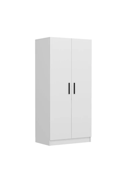 Tdesigno Tdesıgno Hira Giyinme Dolabı - Çok Amaçlı Dolap - Gardırop 80 Cm Beyaz - 3