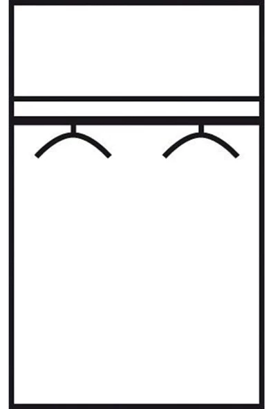 Tdesigno Giyinme Dolabı - Çok Amaçlı Dolap - Gardırop 80 cm Beyaz - 4