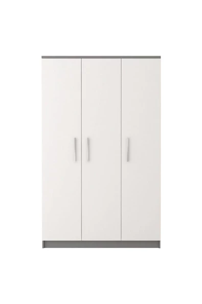 Tdesigno Ajda Giyinme Dolabı - Çok Amaçlı Dolap - Gardırop 120 Cm-3 Kapaklı - 2