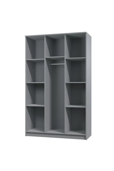 Tdesigno Ajda Giyinme Dolabı - Çok Amaçlı Dolap - Gardırop 120 Cm-3 Kapaklı - 4