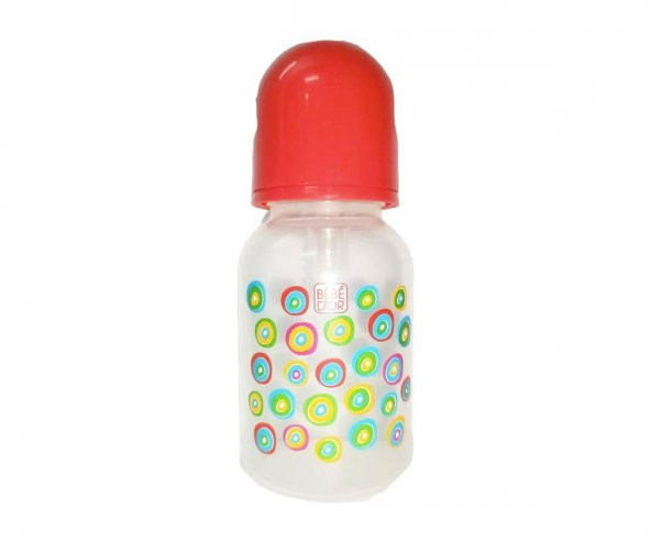 Bebedor Desenli PP Biberon 3+ Ay Kırmızı