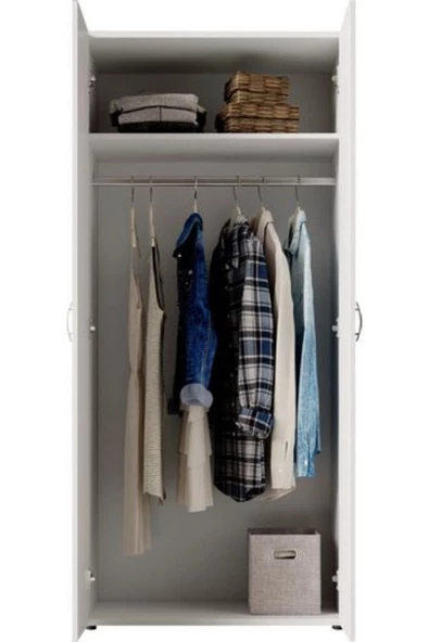 Tdesigno Ada Giyinme Dolabı - Çok Amaçlı Dolap - Gardırop 80 Cm - 5
