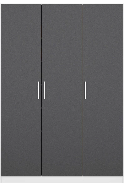 Tdesigno Almina Giyinme Dolabı - Çok Amaçlı Dolap - Gardırop 135 Cm-3 Kapaklı - Resim 2