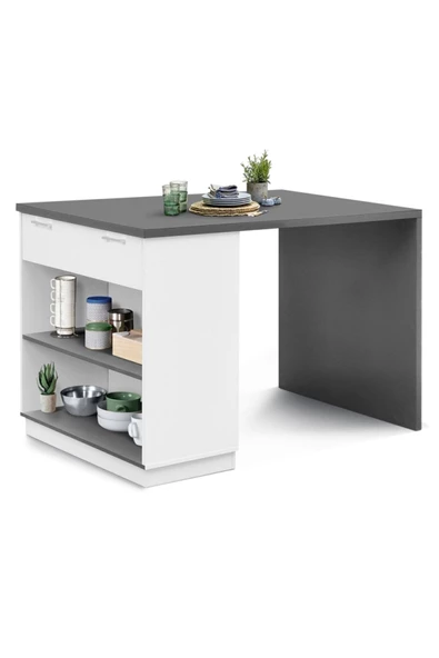 GC Milena Mutfak Adası - Alt Modül 120 Cm Antrasit - 2