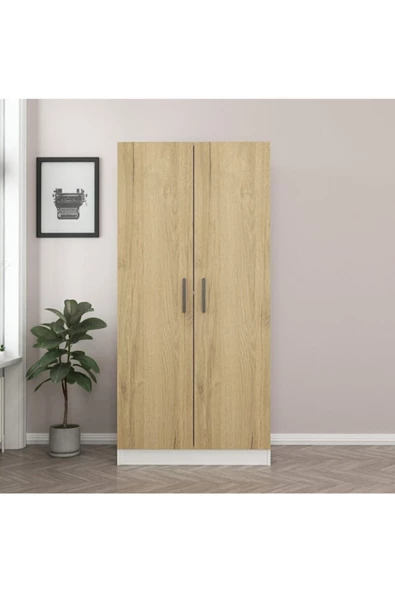 Tdesigno Tdesıgno Alper Giyinme Dolabı - Çok Amaçlı Dolap - Gardırop 80 Cm - Resim 2