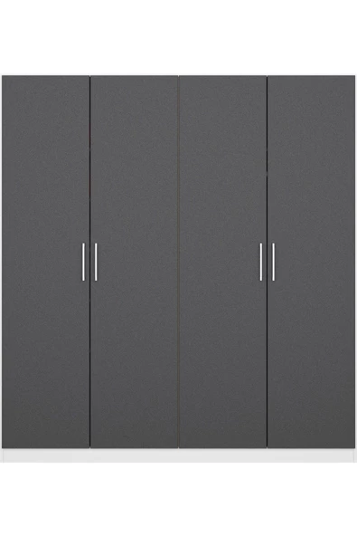 Tdesigno Almina Giyinme Dolabı - Çok Amaçlı Dolap - Gardırop 180 Cm-4 Kapaklı - 3