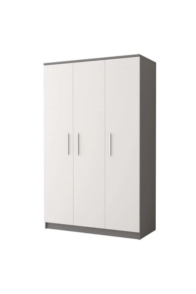 Tdesigno Ajda Giyinme Dolabı - Çok Amaçlı Dolap - Gardırop 120 Cm-3 Kapaklı
