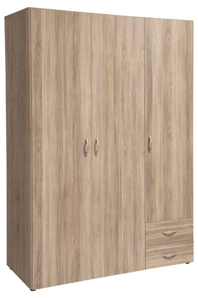 Tdesigno Ahu Giyinme Dolabı - Çok Amaçlı Dolap - Gardırop 120 Cm-3 Kapaklı-2 Çekmeceli - 7