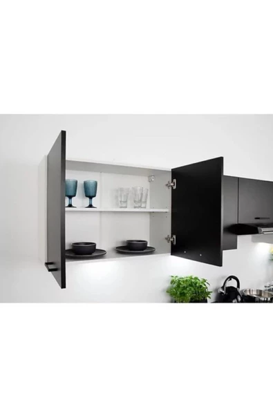 Tdesigno Tdesıgno Mina Mutfak 240 Cm Tezgah Dahil Değil Siyah-meşe - 4