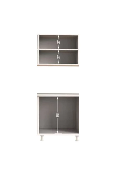 Tdesigno Irmak Mutfak 240 cm Tezgah Dahil Değil - Resim 2