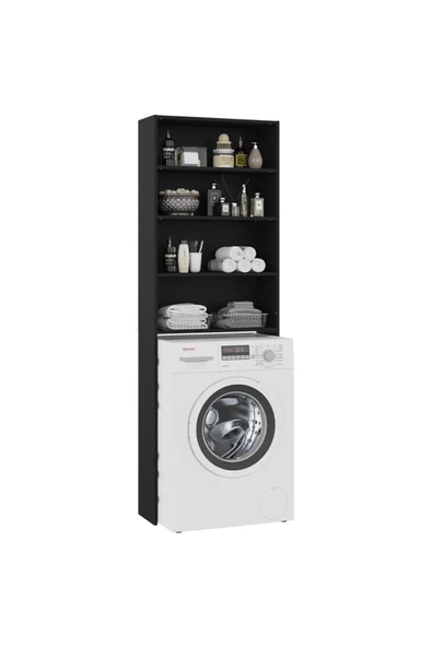 Tdesigno Pamir Banyo Dolabı-Çok Amaçlı-Çamaşır Makinesi Dolabı-Wc Üstü Dolap - 2