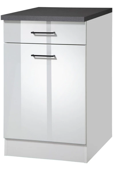 Tdesigno Ayaz Mutfak Çekmeceli Alt Modül 60 Cm Beyaz ürün görseli