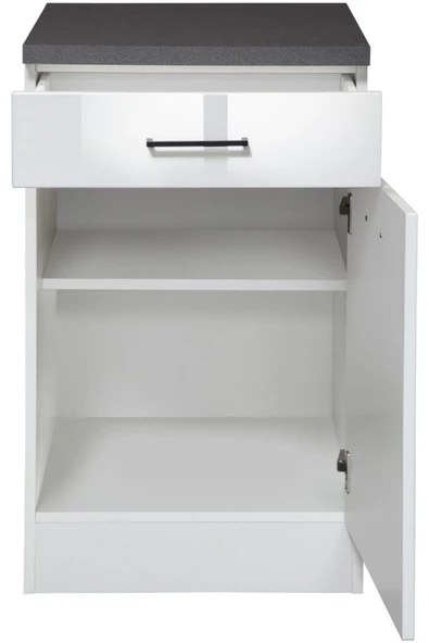 Tdesigno Ayaz Mutfak Çekmeceli Alt Modül 60 Cm Beyaz - Resim 2
