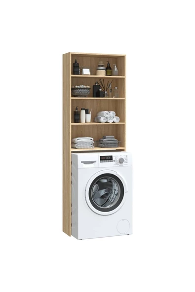 Tdesigno Pamir Banyo Dolabı-Çok Amaçlı-Çamaşır Makinesi Dolabı-Wc Üstü Dolap - 2