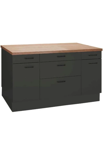 GC Design Helin Mutfak Alt Modül 120 cm Antrasit -Tezgah Dahil - Resim 2