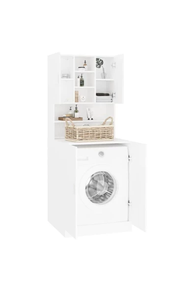 Tdesigno Rengin  Banyo Dolabı-Çok Amaçlı-Çamaşır Makinesi Dolabı - 2