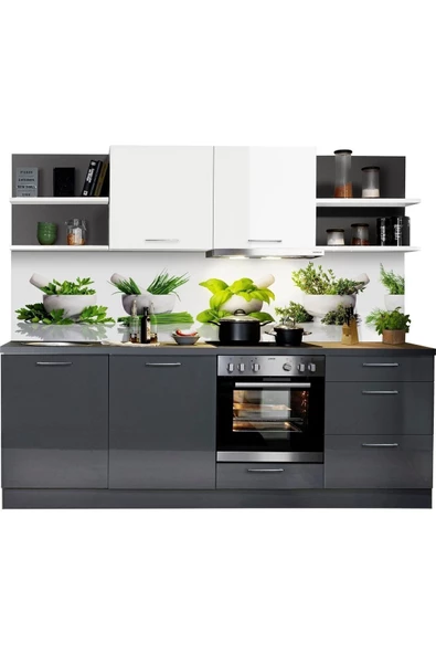 Tdesigno Mertin Mutfak 240 Cm Tezgah Dahil Değil - 1