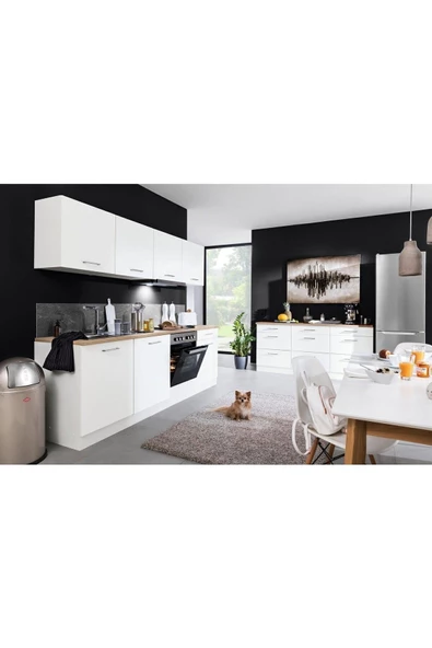 Tdesigno Arita Mutfak Çekmeceli Alt Modül 150 cm Beyaz Tezgah Dahil Td-ari-011 - Resim 3