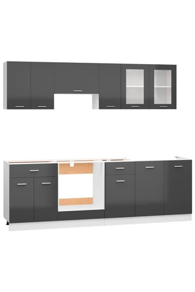 Tdesigno Tdesıgno Helin Mutfak 230 Cm Tezgah Dahil Değil - Resim 3