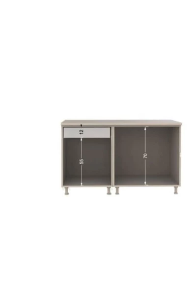 Tdesigno Atlas Mutfak ALT Modülü 100 Cm/beyaz/Tezgah Dahil Değil - 1