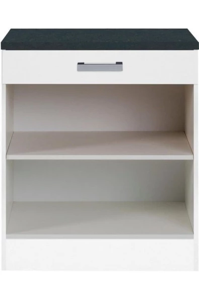 Tdesigno Mutfak Çekmeceli Alt Modül 60 cm Beyaz  Dolap