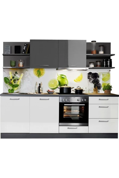 Tdesigno Irmak Mutfak 240 cm Tezgah Dahil Değil ürün görseli