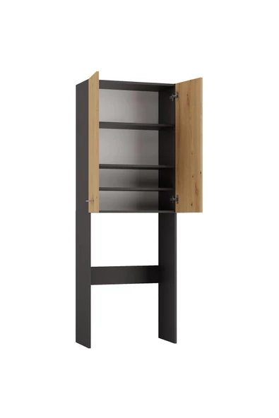 Tdesigno Ruken  Banyo Dolabı-Çok Amaçlı-Çamaşır Makinesi Dolabı - 5