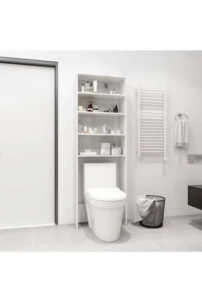 Tdesigno Pamir Banyo Dolabı-Çok Amaçlı-Çamaşır Makinesi Dolabı-Wc Üstü Dolap - 4