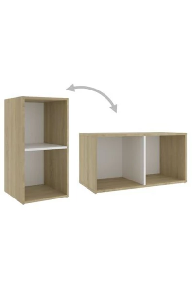Tdesigno Tdesıgno Dilha -kitaplık-ofis Dolabı - Beyaz 6 Raflı 90 cm - 4