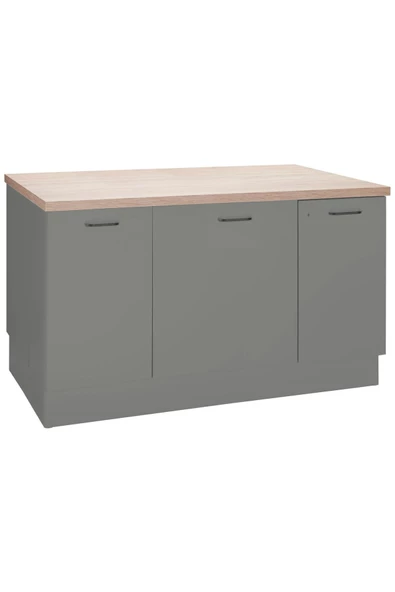 Tdesigno Devin Mutfak Alt Modül 120 cm Antrasit - Tezgah Dahil - 2